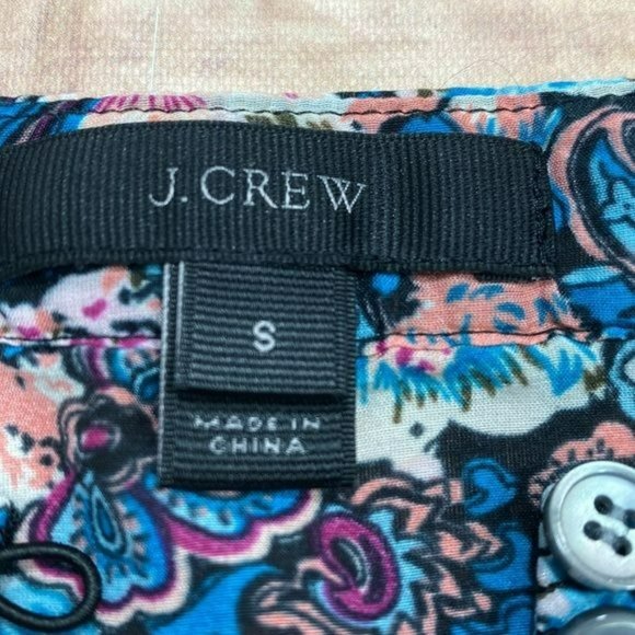 RELISTED J. Crew Floral Ruffle Blouse - Picture 6 of 8